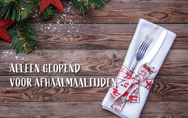 de horeca dicht met kerst